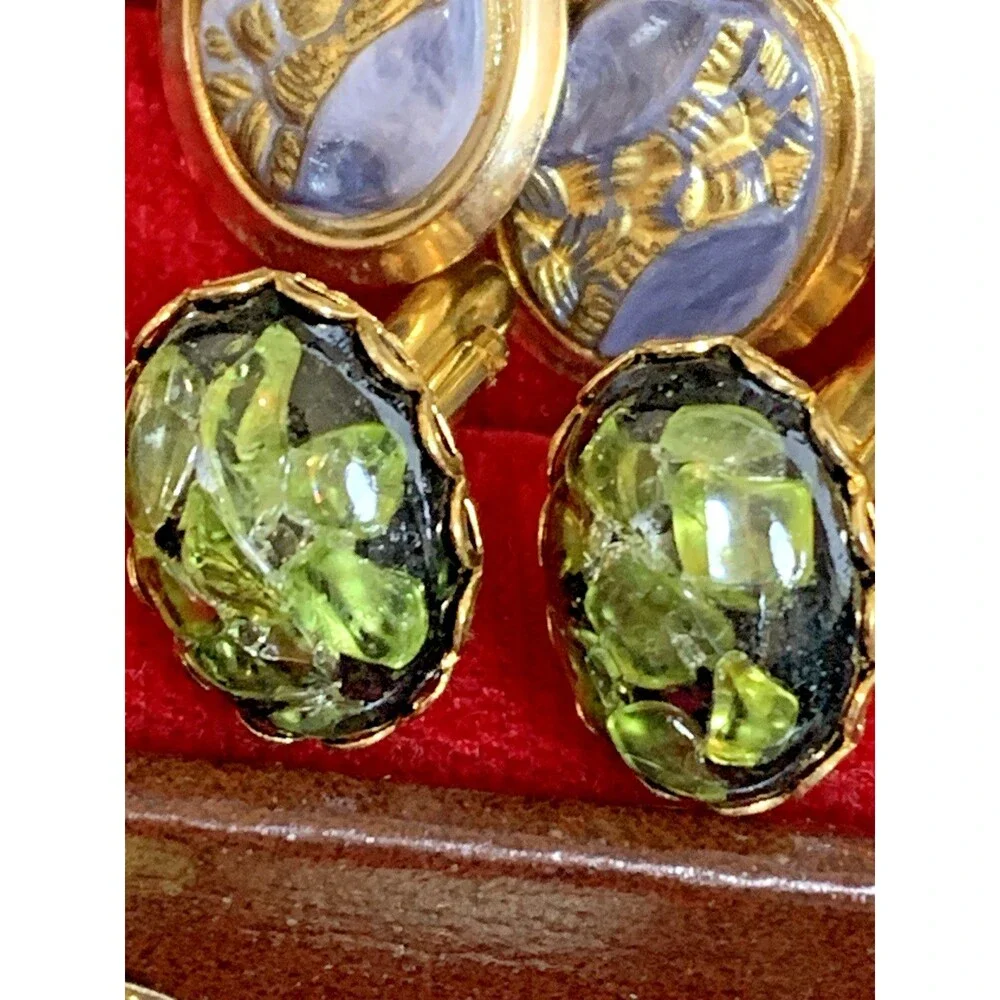Vintage Mens Accessories Lot 18 PCs Cufflinks Tie Clips Hickok, Anson, Shields